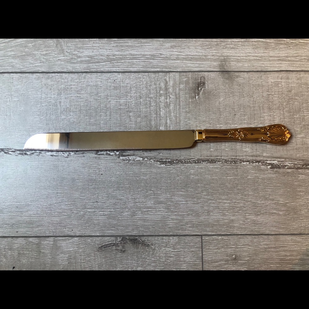 Gold Plated Cake Knife